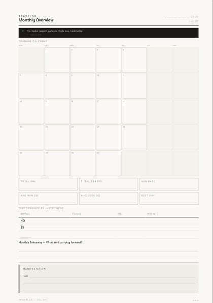 Monthly Page